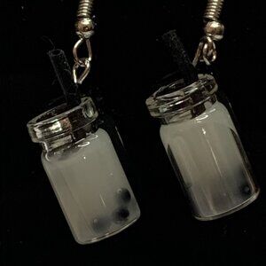 Milk Shake Earring, Drink Earring, Funny Food Earring, Gift Idea, Shake Earring